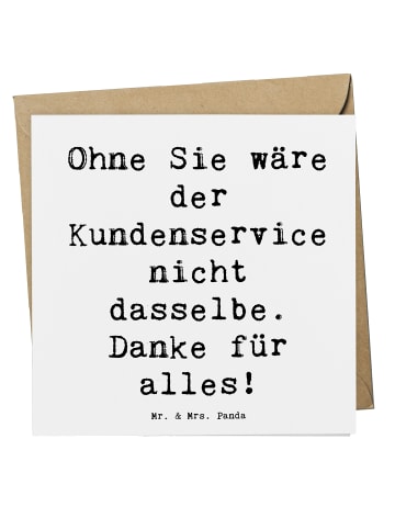 Mr. & Mrs. Panda Geburtskarte Spruch Kundendienstmitarbeiter Dan... in Weiß