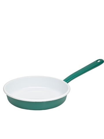 Riess Bratpfanne Palatschinkenpfanne Emaille in Grün
