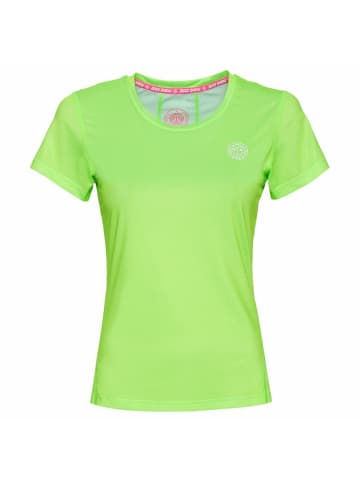 BIDI BADU Eve Tech Roundneck Tee - neongreen in neongrün