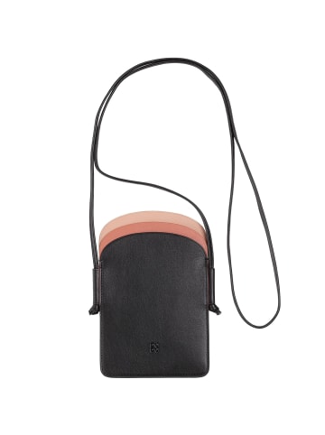 DuDu Colorful Minorca Handytasche Leder 12 cm in schwarz