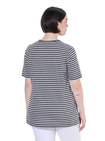 Ulla Popken Longshirt in graphitgrau