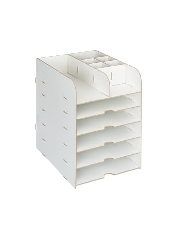 Schreibtisch Organizer in Weiß