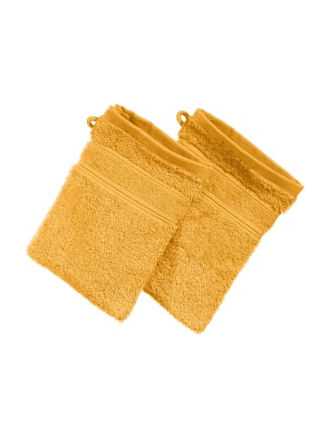 Erwin Müller Frottier Waschhandschuh 2er-Pack Karlsruhe in sonnengelb