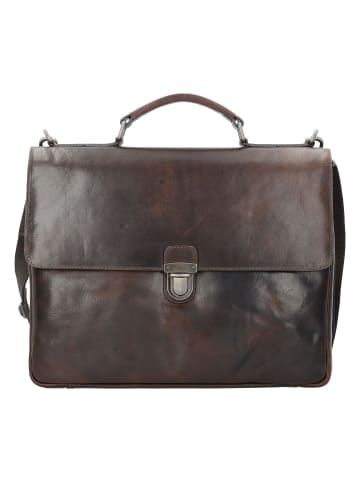 Leonhard Heyden Roma Aktentasche Leder 39 cm Laptopfach in braun