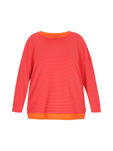 myMo Plus Size Blouse in Red Striped