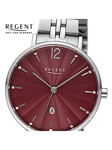 Regent Analog-Armbanduhr Regent Metallarmband silber mittel (ca. 32mm)