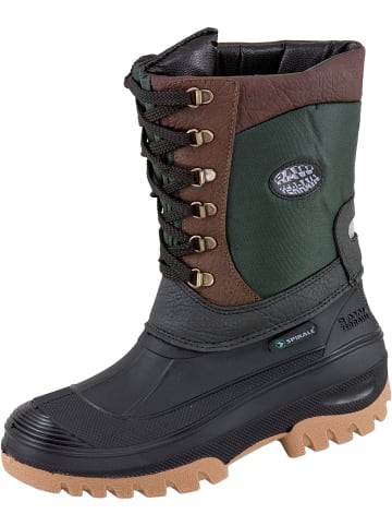 Spirale Winterstiefel NERO-PARA in grün/braun/schwarz in grün/braun/schwarz