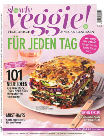 Hubert Burda Media 6 x SLOWLY VEGGIE (Gutschein für ein Jahres Abo)