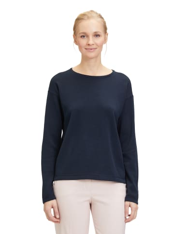 Betty Barclay Basic-Strickpullover mit Rundhalsausschnitt in dunkelblau