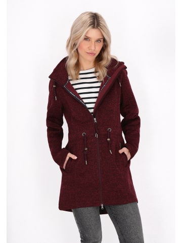 Schmuddelwedda Jacket in burgundy melange