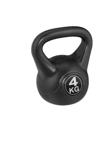 relaxdays Ketllebell in Schwarz - 4 kg