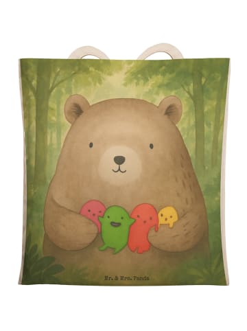 Mr. & Mrs. Panda Schultertasche Bär Gefühl Design ohne Spruch in Weiß