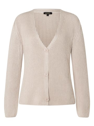 More & More Rippstrickjacke in almond