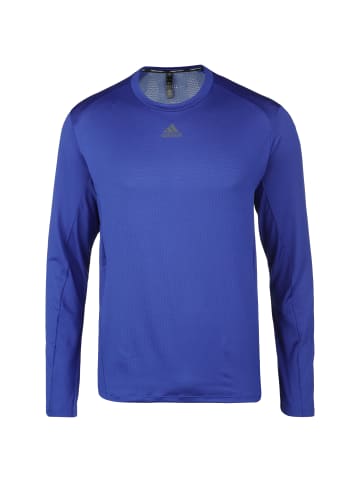 adidas Performance Longsleeve HIIT in blau / anthrazit