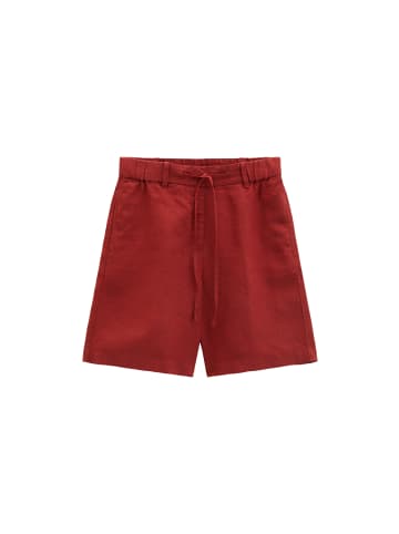 Marc O'Polo Leinenshorts wide in Tall Poppy