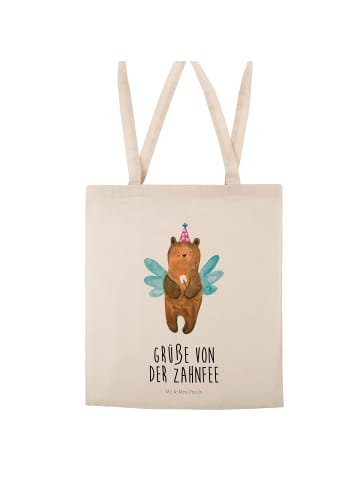 Mr. & Mrs. Panda Schultasche Bär Zahnfee mit Spruch in Creme