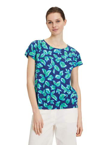 Betty Barclay Printshirt mit Gummizug in Dark Blue/Green