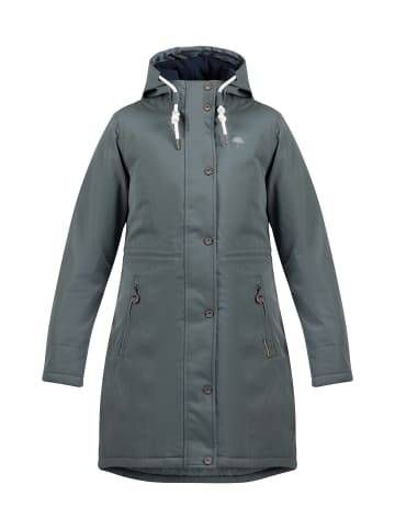 Schmuddelwedda Winterparka in Blaugrau