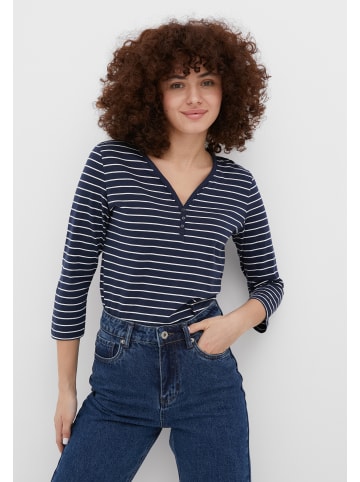 Finn Flare Langarmshirt Streifen in dark blue