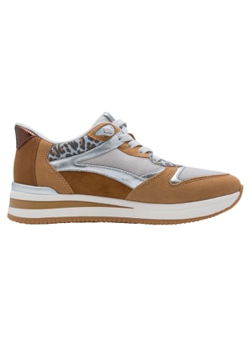 Tamaris WIDE FIT Sneaker in COGNAC/BLUE