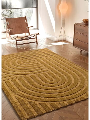 Atticgo Kurzflor-Teppich SNOWY in senf