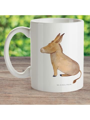 Mr. & Mrs. Panda Trinklernbecher Esel ohne Spruch in Weiß