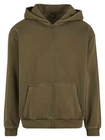 Urban Classics Urban Classics Vintage Heavy Zip Hoodie in warmkhaki
