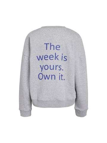 Noisy may Sweatshirt in Light Grey Melange