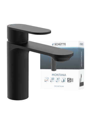 Franz Joseph Schütte MONTANA Waschtischarmatur, Schwarz matt