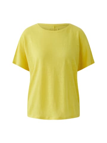 Oui Leinen T-Shirt in lemon zest