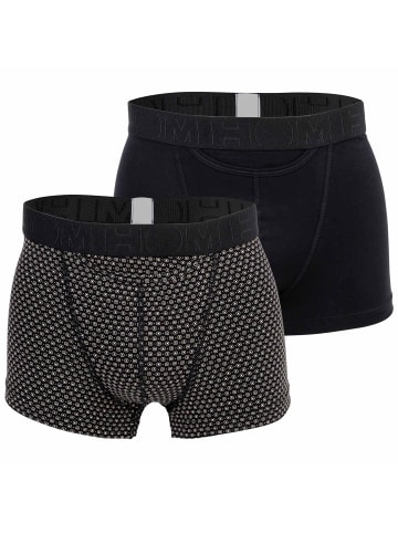 HOM Boxershort 2er Pack in Schwarz/Weiß