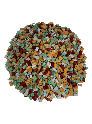 LEGO 1x2 Mauersteine Hochsteine Bunt 98283 1000x Teile - ab 3 Jahren in multicolored