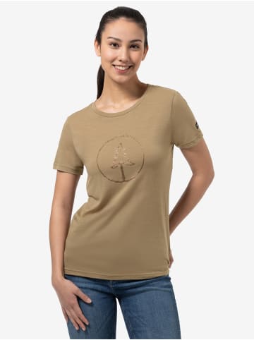 super.natural Merino T-Shirt in braun