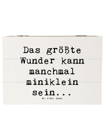 Mr. & Mrs. Panda Aufbewahrungsbox Spruch Wunder Entdecken mit Sp... in Weiß