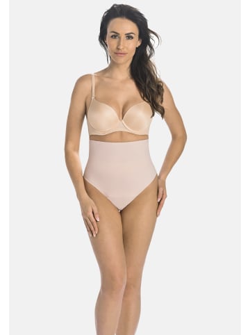 Teyli Formende und schlankmachende Kontrolltanga Shape thongs in beige