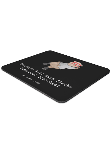 Mr. & Mrs. Panda Mouse Pad Tauchen Zuschauer mit Spruch in Schwarz