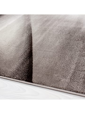 KADIMA DESIGN Teppich Kurzflor Waschbar Abstrakt ASPEN Strapazierfähig OEKO-TEX in Braun