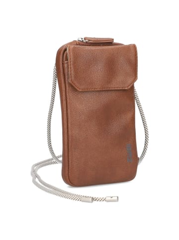 Zwei Mademoiselle.M Handytasche 10 cm cognac