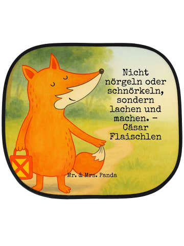 Mr. & Mrs. Panda Auto Sonnenschutz Fuchs Laterne Design mit Spruch in Weiß