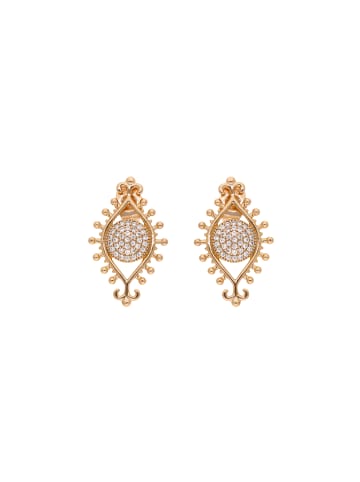 faina Women Stud Earrings in Rose Gold