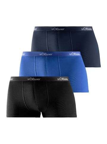 S. Oliver Retro Short / Pant Basic in Blau / Dunkelblau / Schwarz