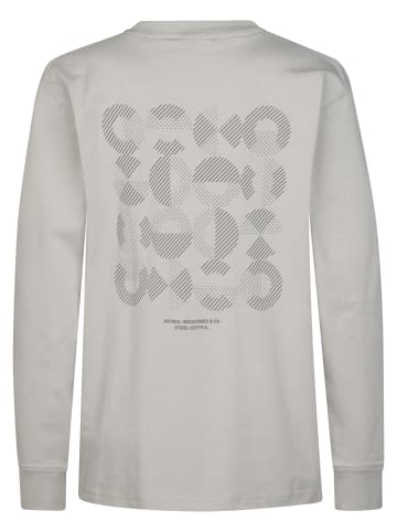 Petrol Industries Bedrucktes Langarmshirt Milllake in Schwarz