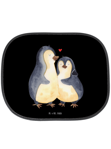 Mr. & Mrs. Panda Sonnenschutz Auto Pinguine Einschlafen ohne Spruch in Schwarz