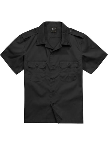Brandit Hemd "US Ripstop Shirt Short Sleeve" in Schwarz