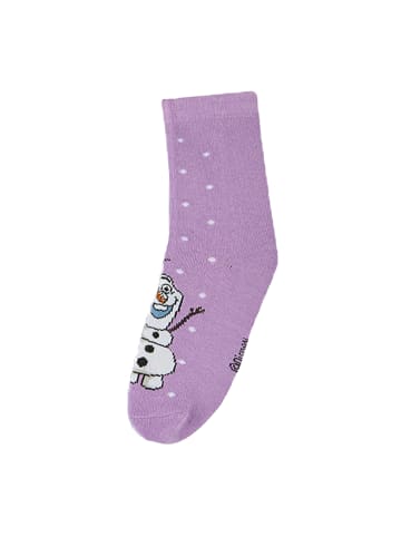 ONOMATO! 6er-Set: Socken Frozen - Die Eiskönigin Anna und Elsa in Mehrfarbig