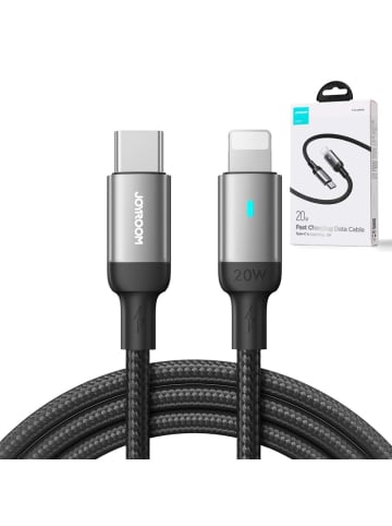 Mcdodo Lightning / USB-C PD 20W Schnell-Kabel 1,2m Schwarz