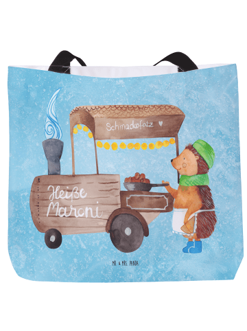 Mr. & Mrs. Panda Shopper Igel Maronen ohne Spruch in Eisblau