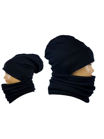 Alkato Alkato Unisex Beanie Mütze und Schal Set Uni in schwarz Modell 1
