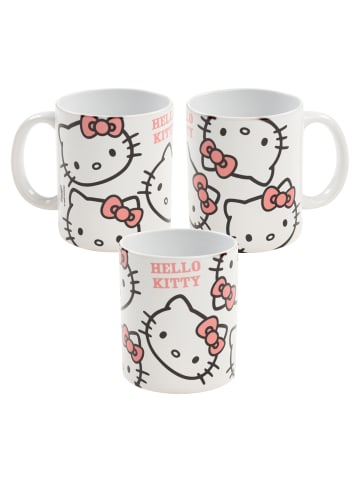 Hello Kitty Hello Kitty Tasse Allover Schleife Kaffeetasse Becher 320 ml in weiß