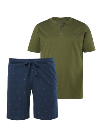 JP1880 Langer Schlafanzug in dunkel khaki